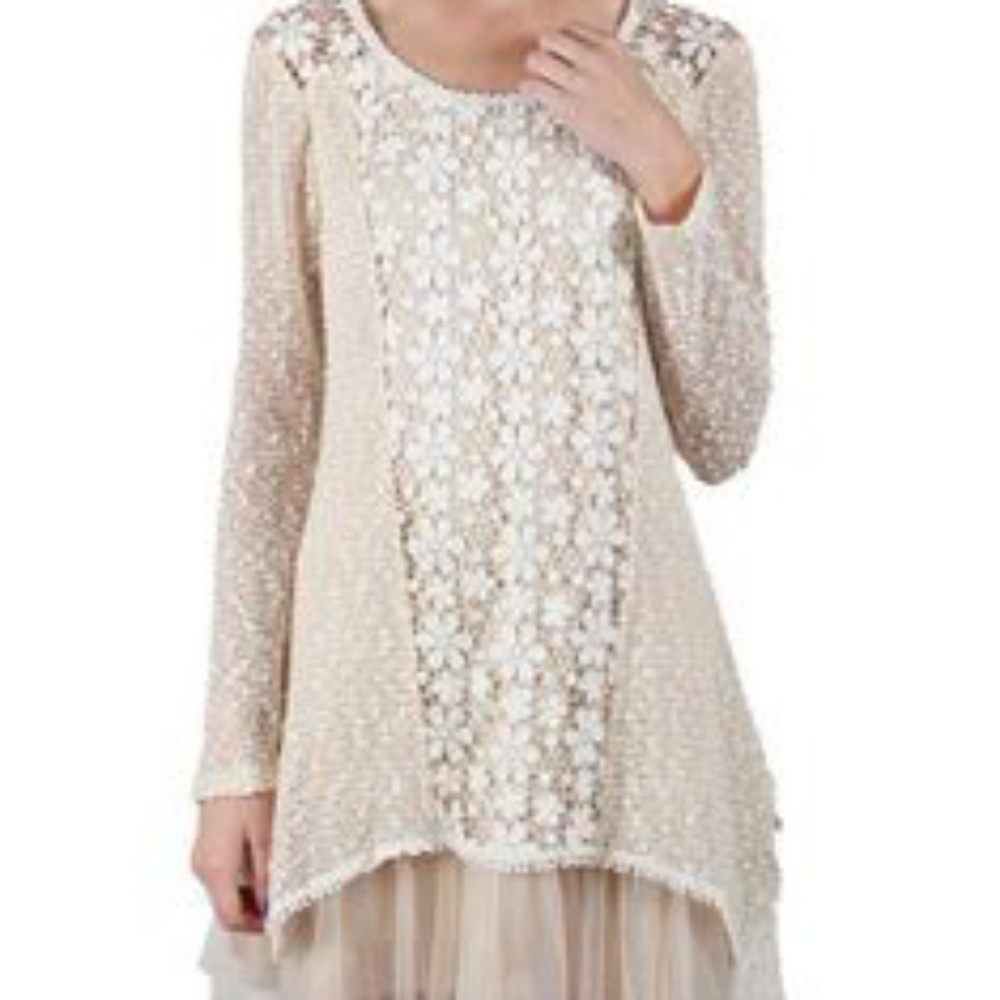 ✨ Ryu Lace & Tulle Sweater Dress // Small